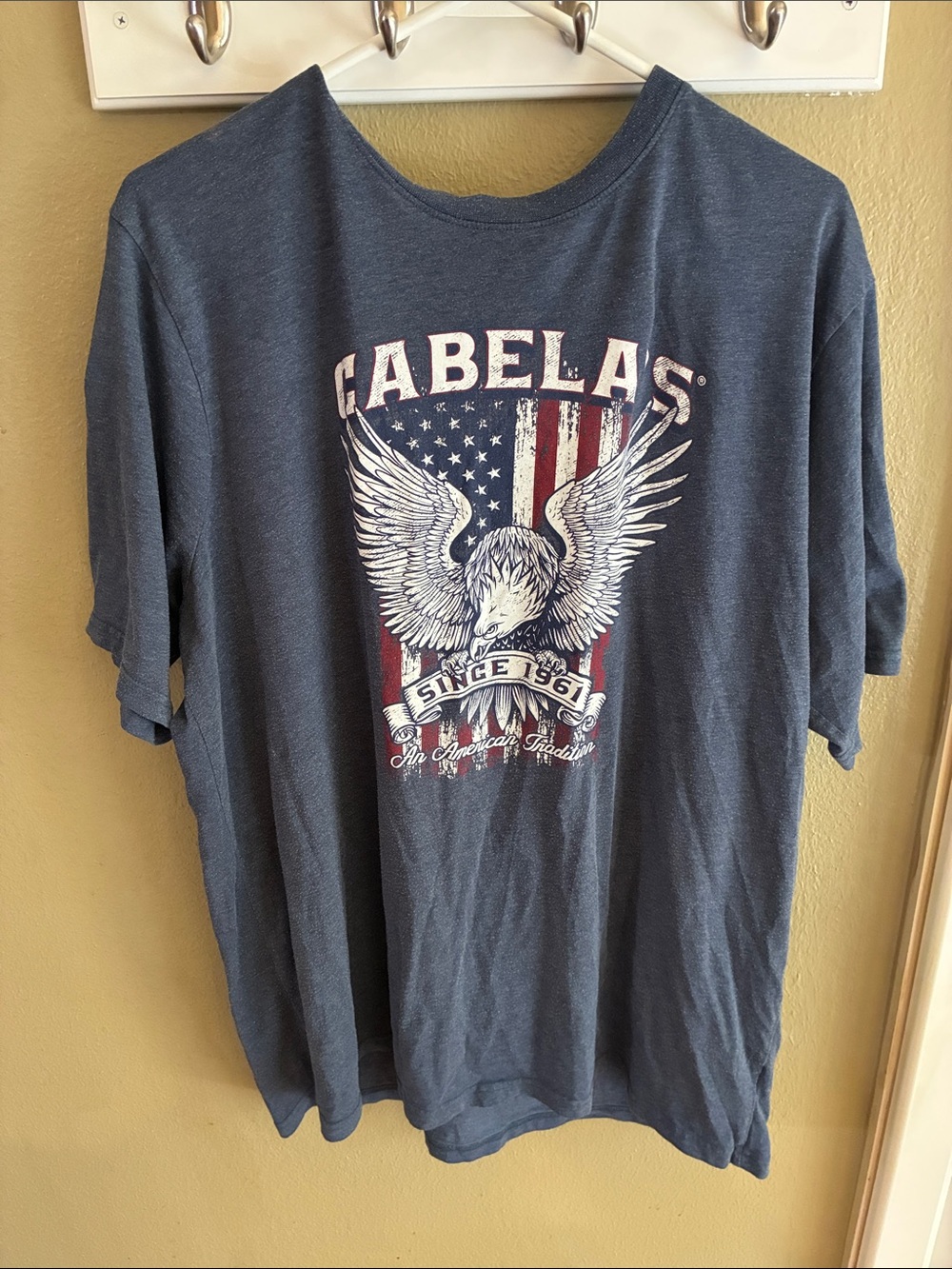 Cabela's Navy Short-Sleeve Eagle & Flag Graphic Tee